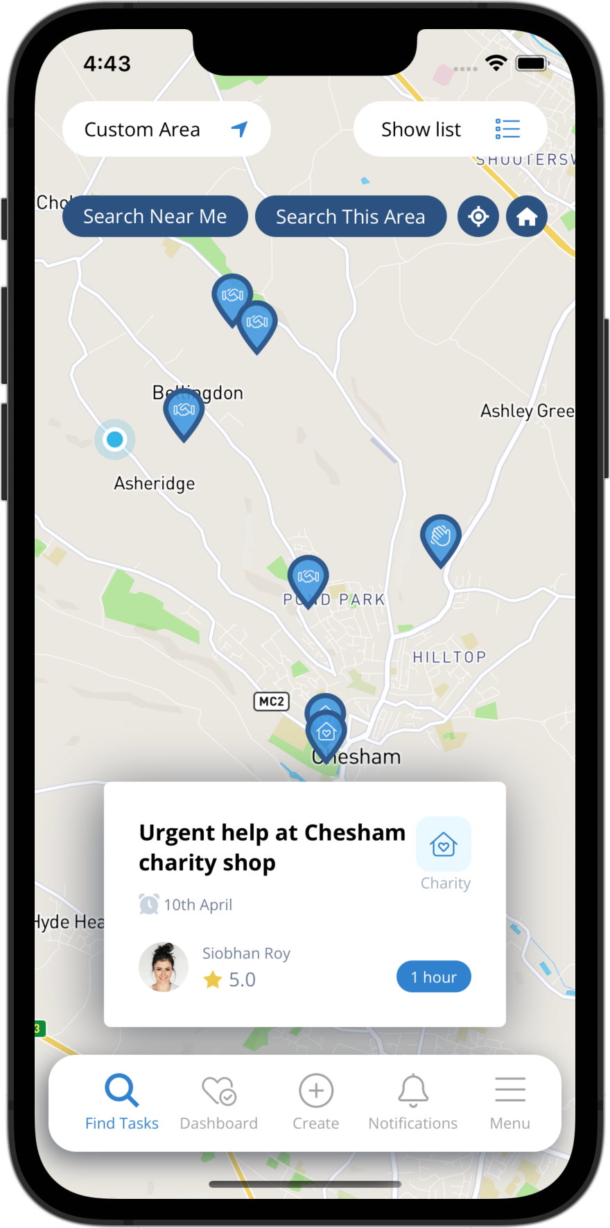 iPhone Screenshot of Map
